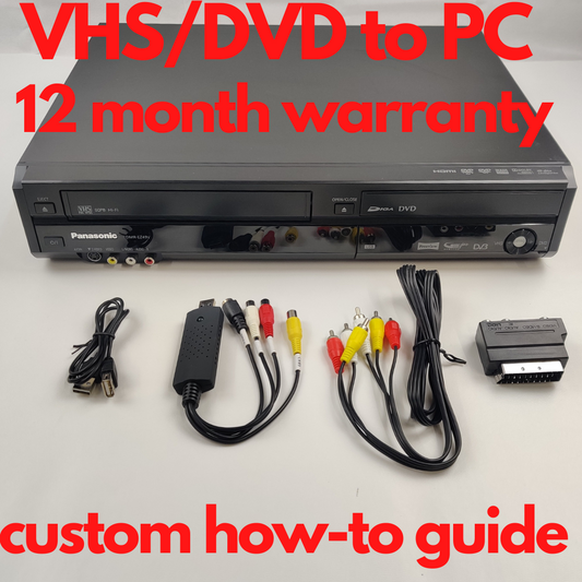 VCR & DVD Player Combo / Recorder Kit Copy VHS & DVD To DVD, PC + COMBO PLAYER