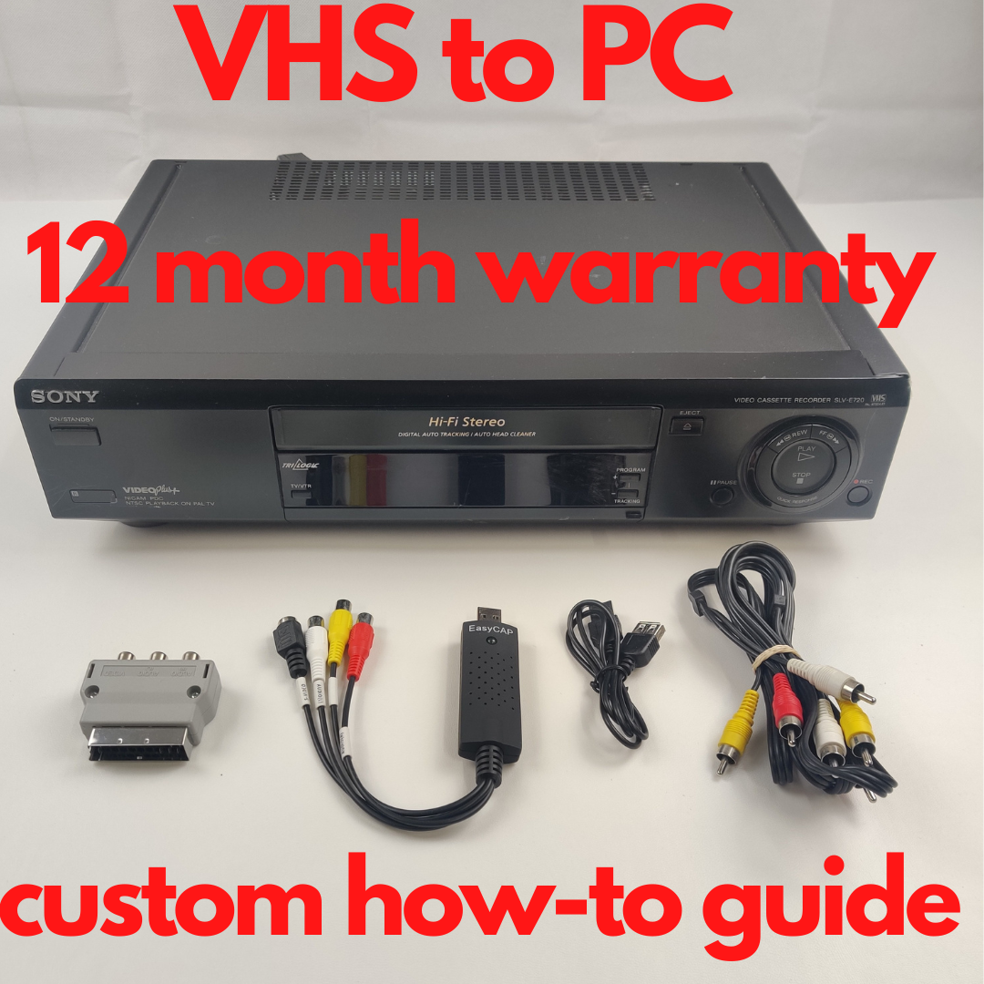 Copy VHS Tape To Digital Computer Complete Kit includes VHS Player