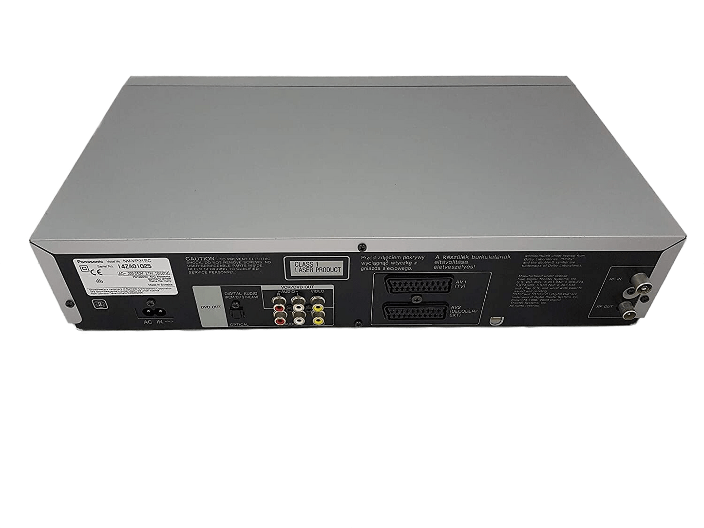 Panasonic NV-VP31 CD DVD Player & VCR VHS Video Recorder Combo Nicam Remote