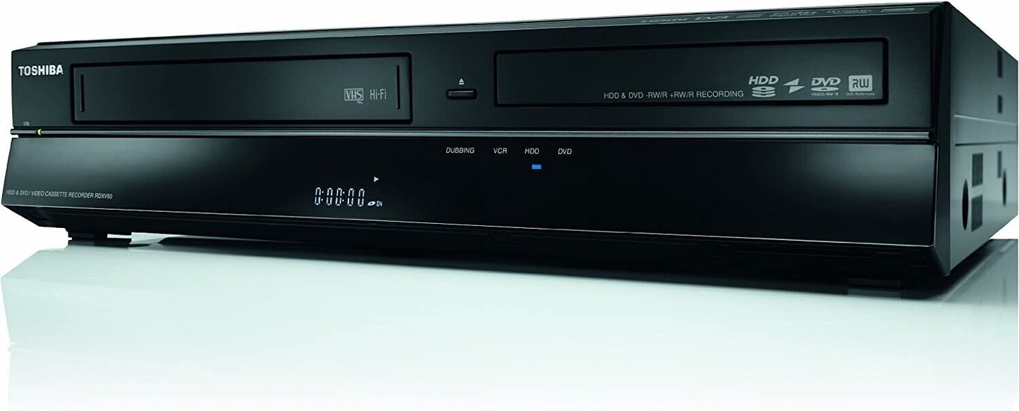 Toshiba RDXV60 3-in-1 DVD, HDD and VHS Recorder convert VHS to DVD, Manual, HDMI